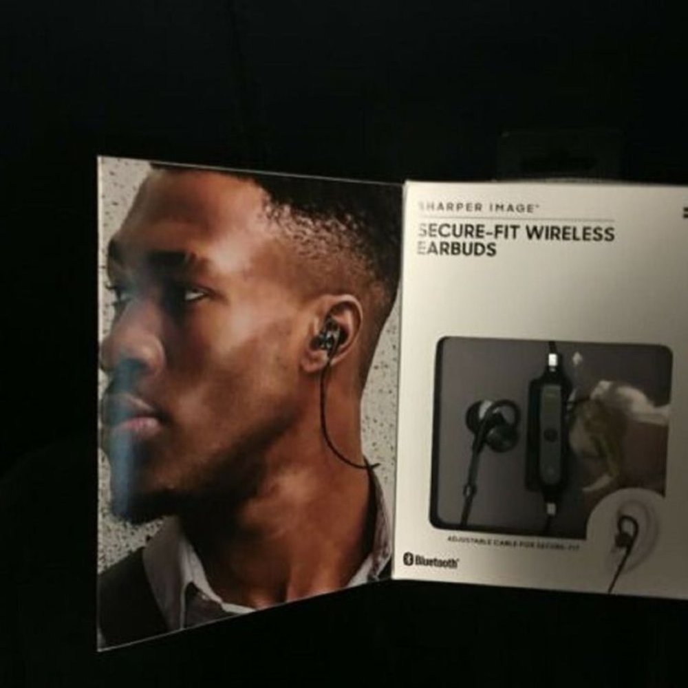 Sharper image Secure-Fit Wireless Earbuds SBTE151GM
